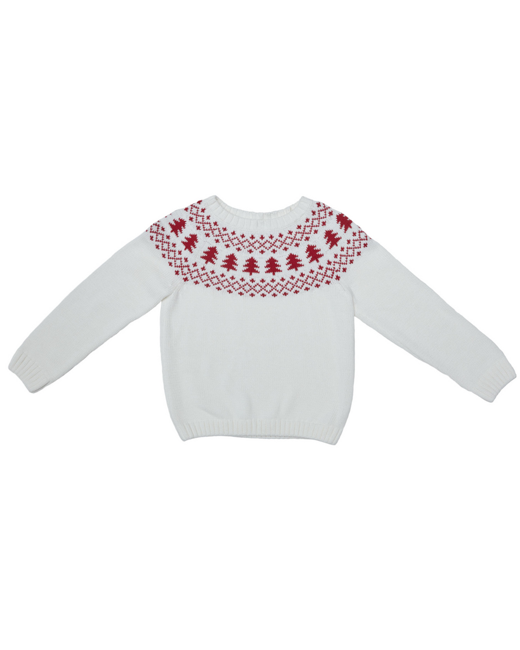 Women's Winter White Fair Isle Sweater